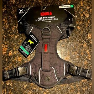 Kong XL Harness w/ Waste Bag Dispenser BLACK